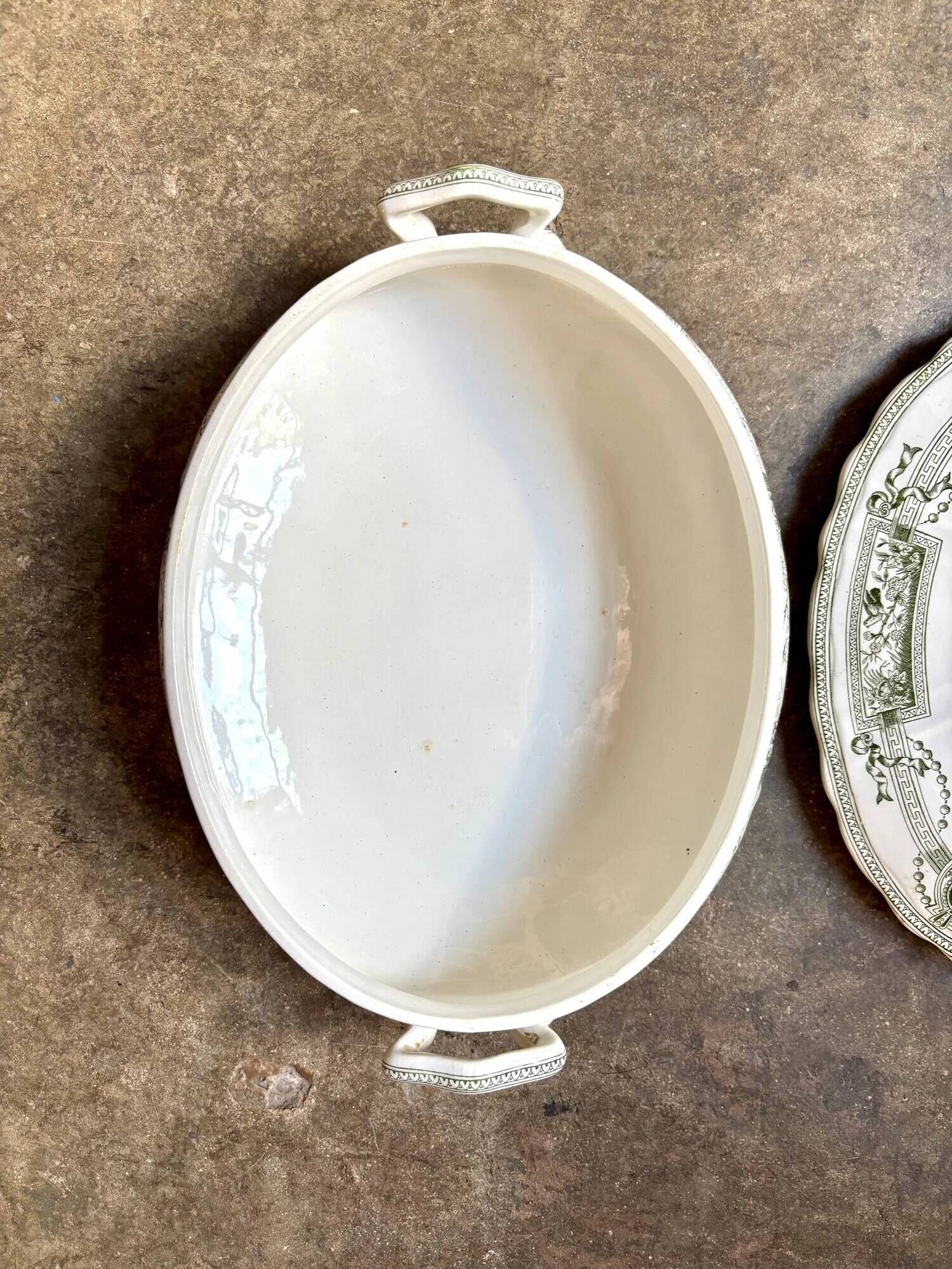 Small ironstone tureen from St Amand and Hamage, "Medallion" service