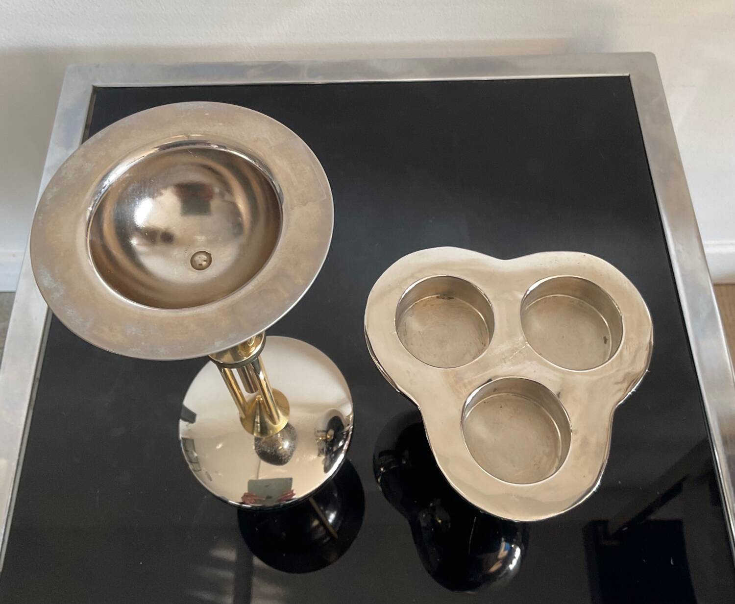 Pair of brass candlesticks from the 70s-80s