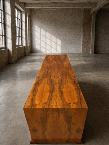 Art Deco walnut sideboard / cabinet, 1930s–1940s, Central Europe