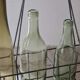 Old metal bottle holder