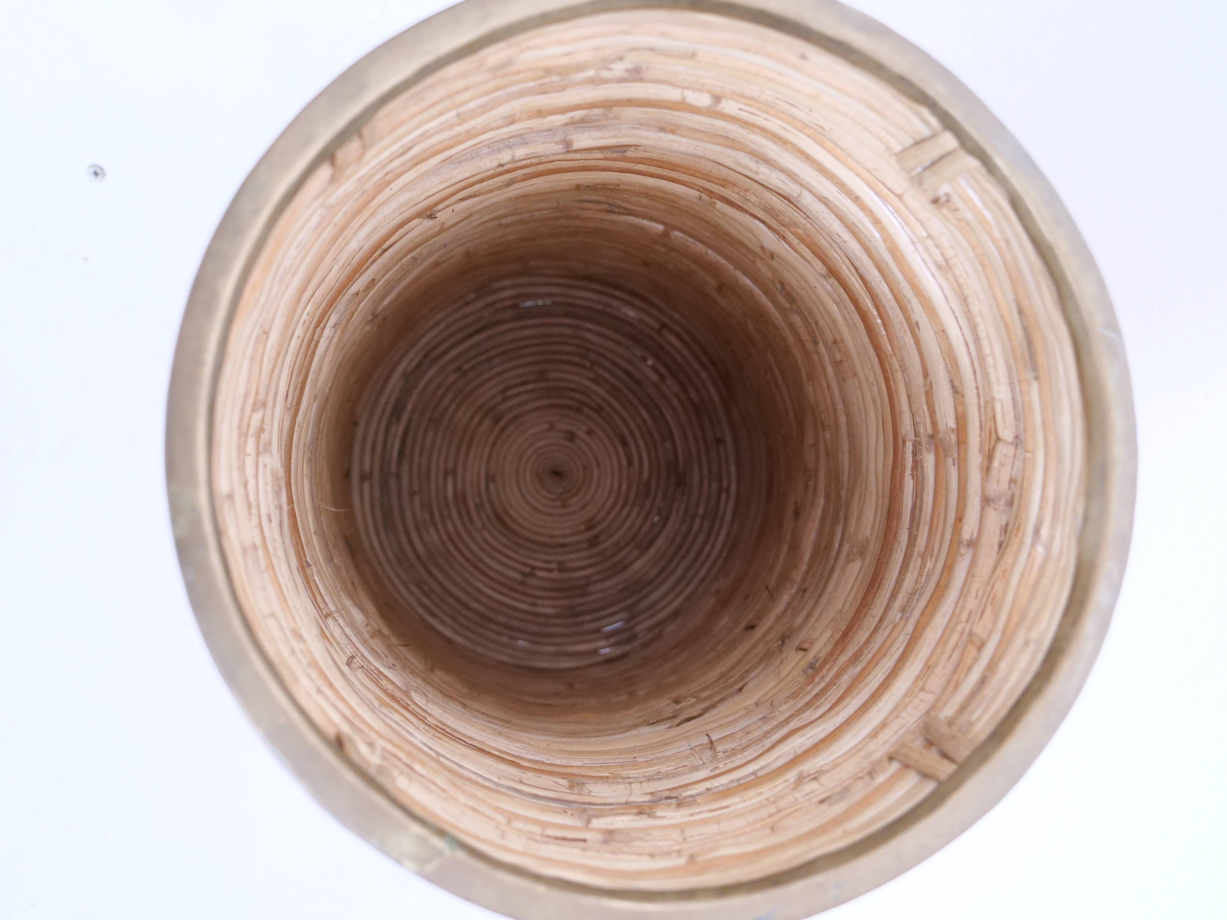 Umbrella stand ratan bamboo