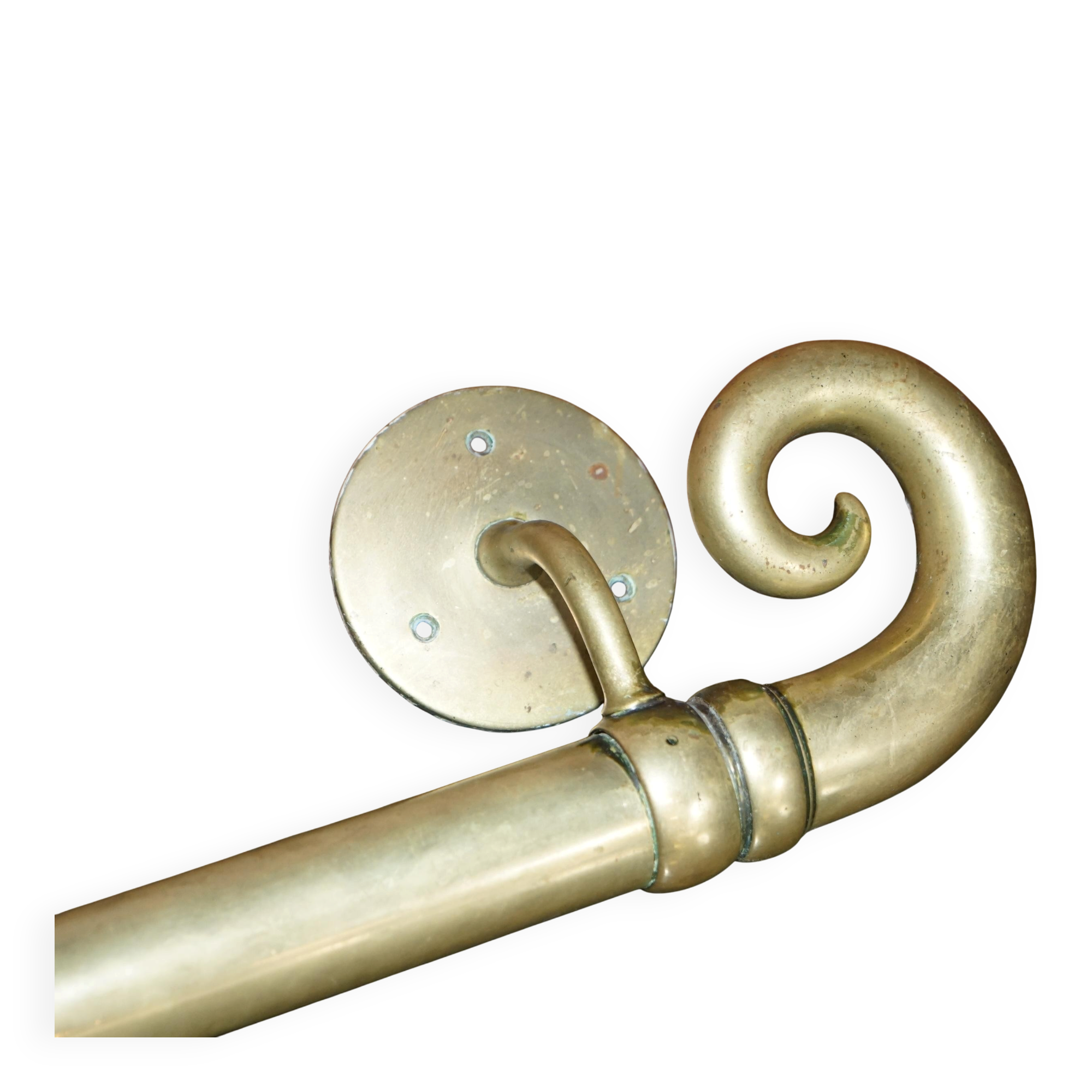 Pair of very large antique Victorian brass door handles.