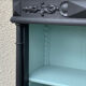 Armoire parisienne vitrée noire et vert grisé 150cm