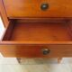 Semainier-Commode- 7 tiroirs-merisier-Style Louis Philippe-Pieds trapèze