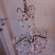Chandelier to, colored crystal tassels