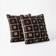 Set of 2 vintage kilim cushion covers 48x48 cm