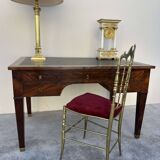 Empire style desk in solid mahogany, 19th century