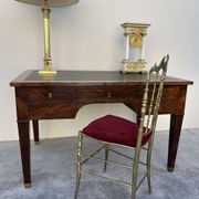 Empire style desk in solid mahogany, 19th century