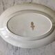 oval dish Digoin Sarreguemines small flowers 50s