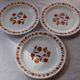 3  France tulip pattern dessert plates