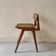 Designer chair in teak wood and cane, SNA Roset1950/60