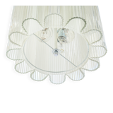 Cylindrical suspension with crystal glass by Doria, Germany, 1960s