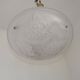 French Art Deco Ceiling Light ROS Degue Frosted Molded Glass Plafonnier