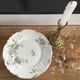set of 9 plates Clématites porcelain Limoges Art Nouveau