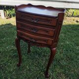 Louis XV style bedside table in cherry wood.