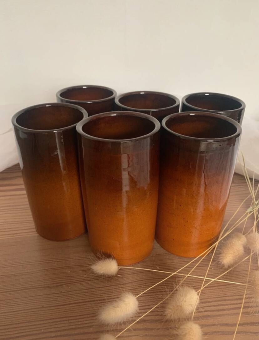 Vintage ceramic glasses