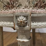 Pair of chairs, lyre back, based on a model by Jacob, Louis XVI style.