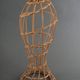 Head to hat Marotte Rattan hat shop head 1950