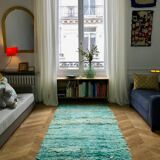 Green boujaad carpet 110x220cm