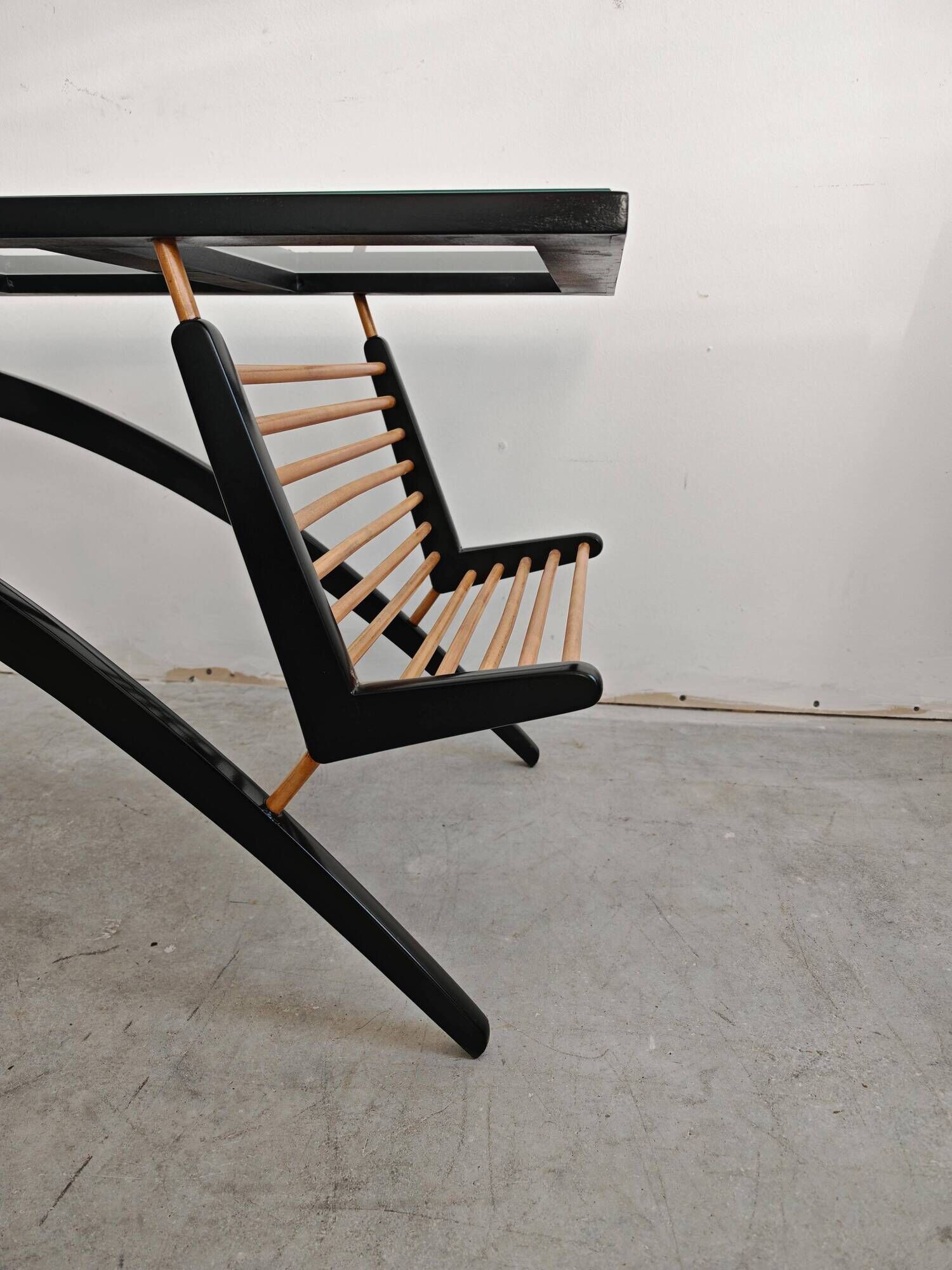 Mid Century Modern Gazelle coffee table in pear wood from the 1960s.