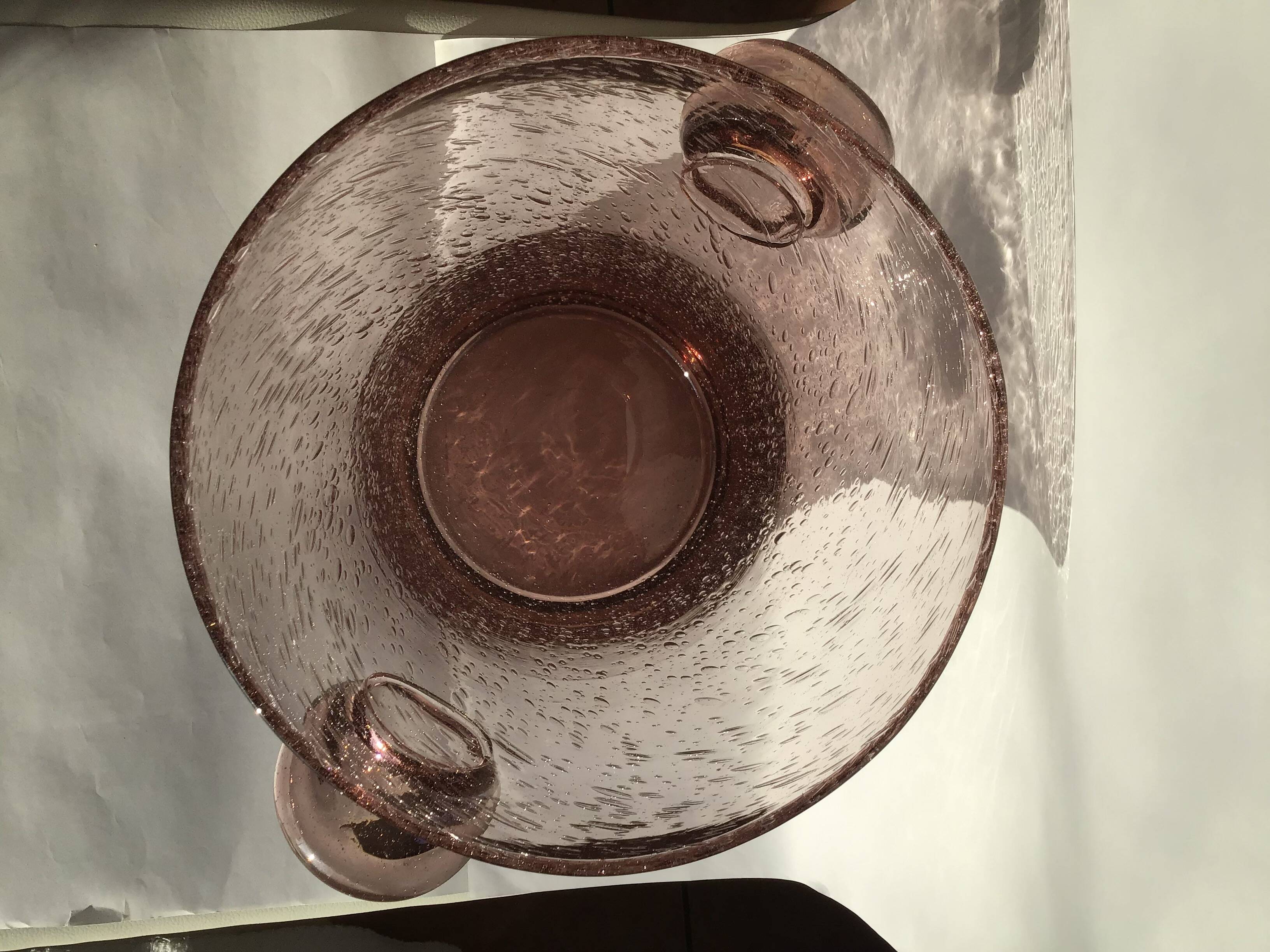 Biot mouth-blown glass champagne bucket