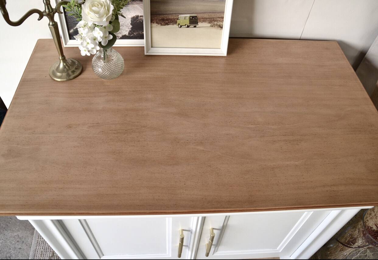 Raw wood and white furniture