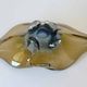 Vintage Art Glass Bowl, Hand Blown Murano Style, Yugoslavia 1960s, Large Centerpiece
