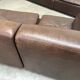 Large leather modular lounge sofa, 1970s