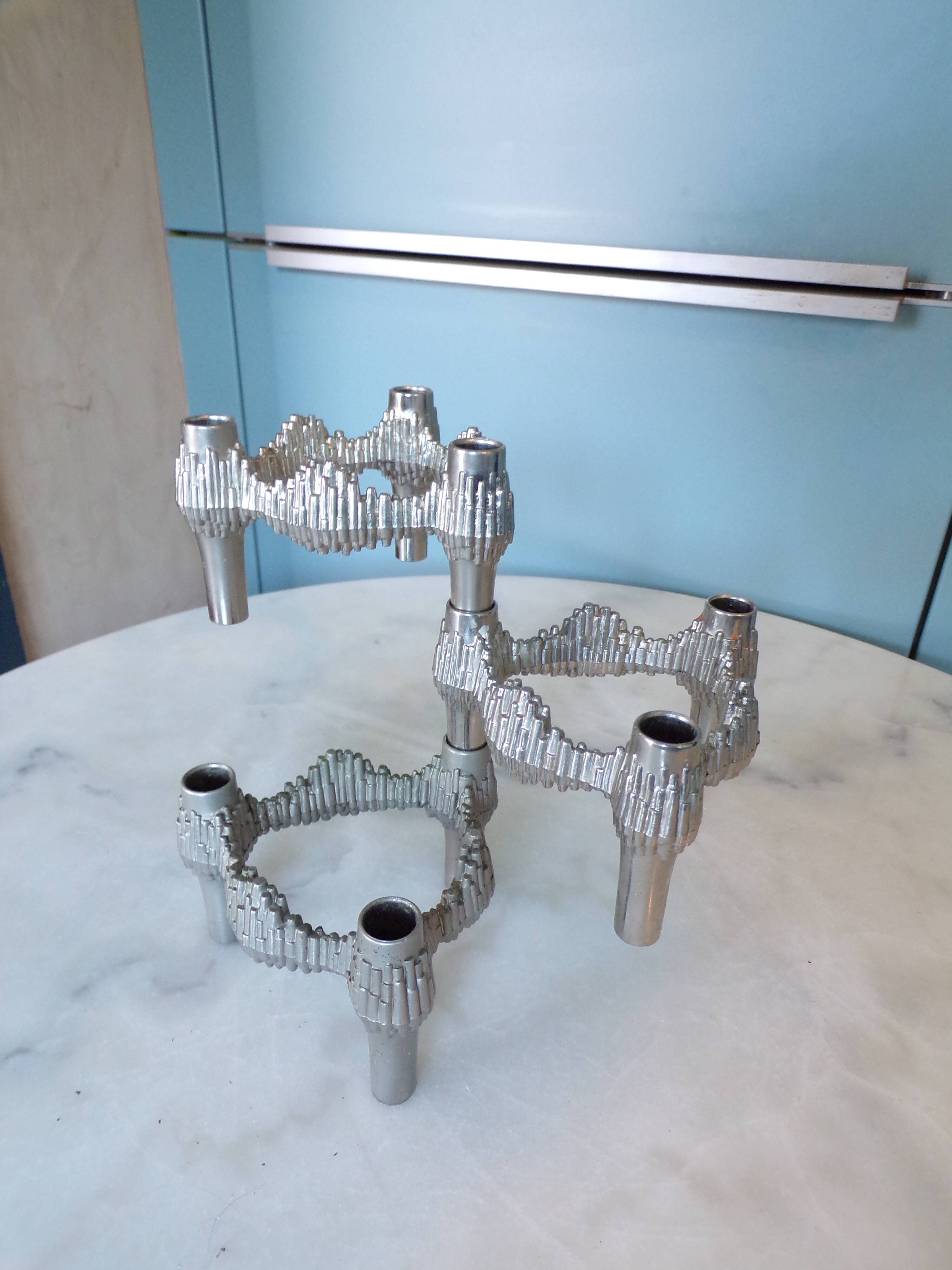 3 Nagel Quist candle holders