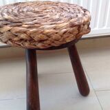 Stool seat raffia