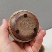 Two small round vases by Aage Wurtz Denmark 1970-80s.
