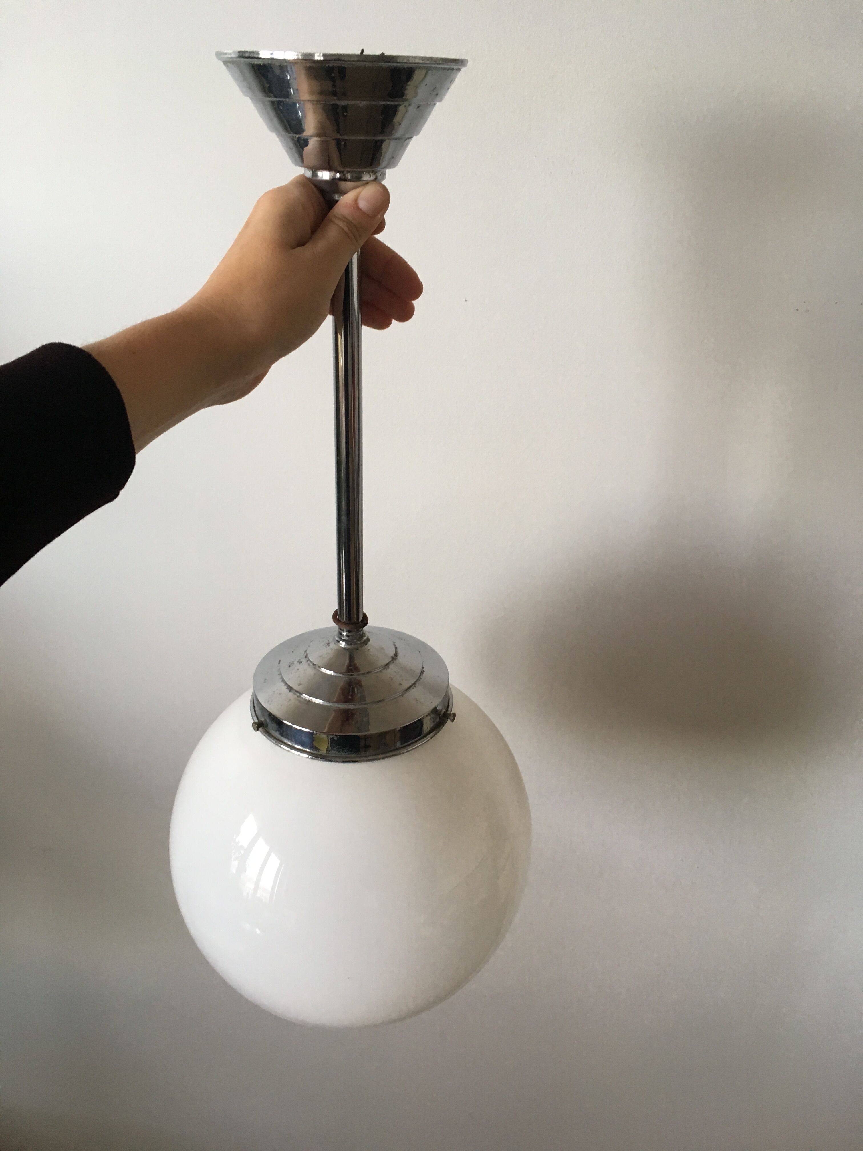 Suspension boule art deco