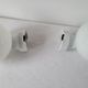 Duo of art deco wall lamps in porcelain and opaline