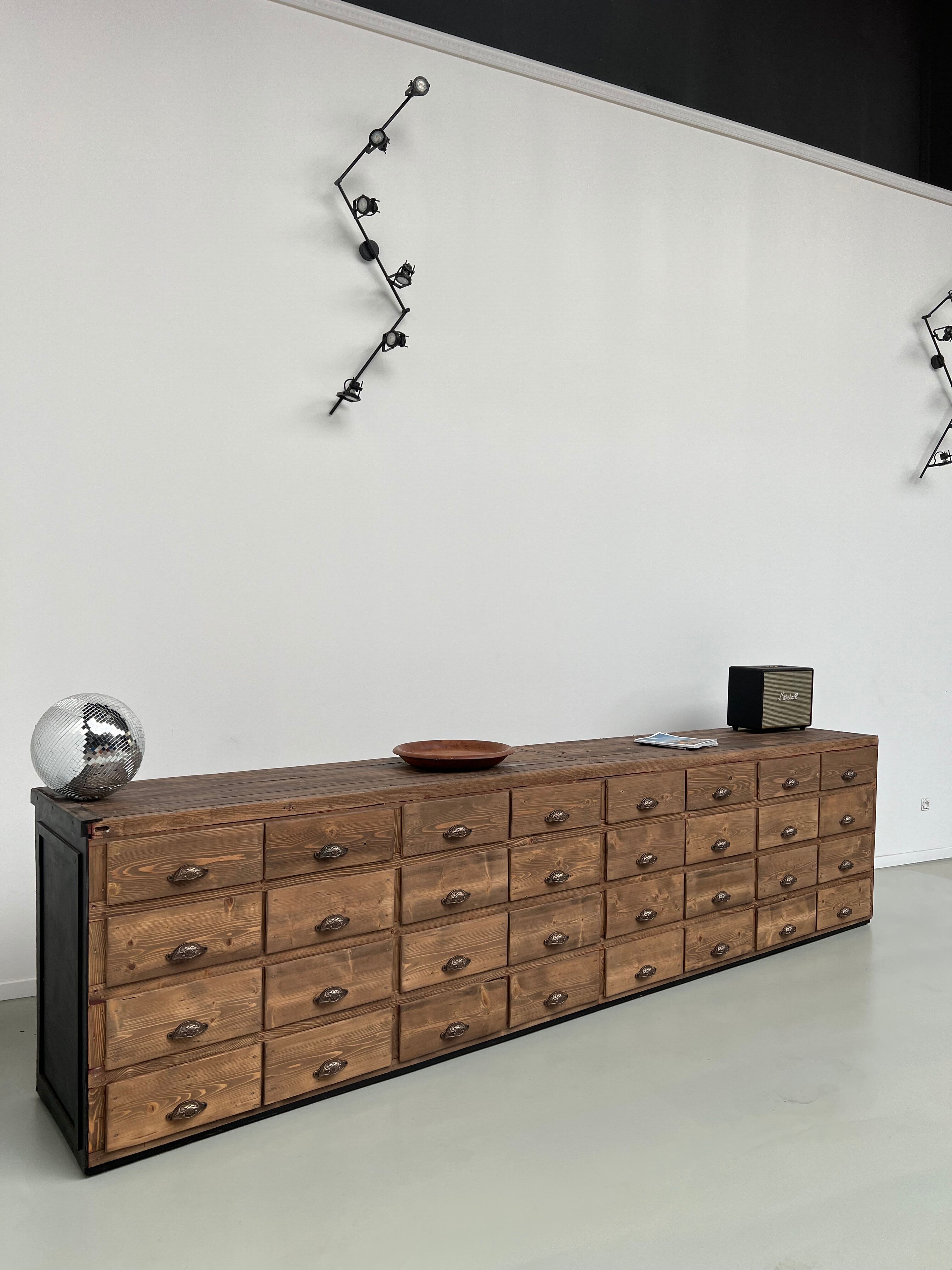 Very large craft furniture with 32 drawers