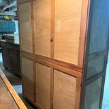 Parisian art deco wardrobe in natural wood