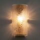 Pair of Modern Italian Murano Glass and Brass Wall Sconces "Corteccia", 80s
