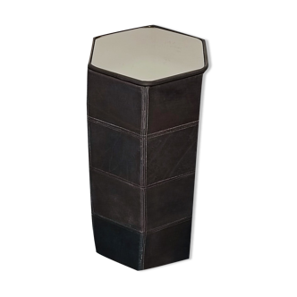 Leather column/pedestal