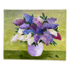 Tableau peinture bouquet de lilas huile sur toile