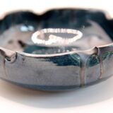 Spanish cup in midnight blue ceramic spotted with black by Ignacio Buxo