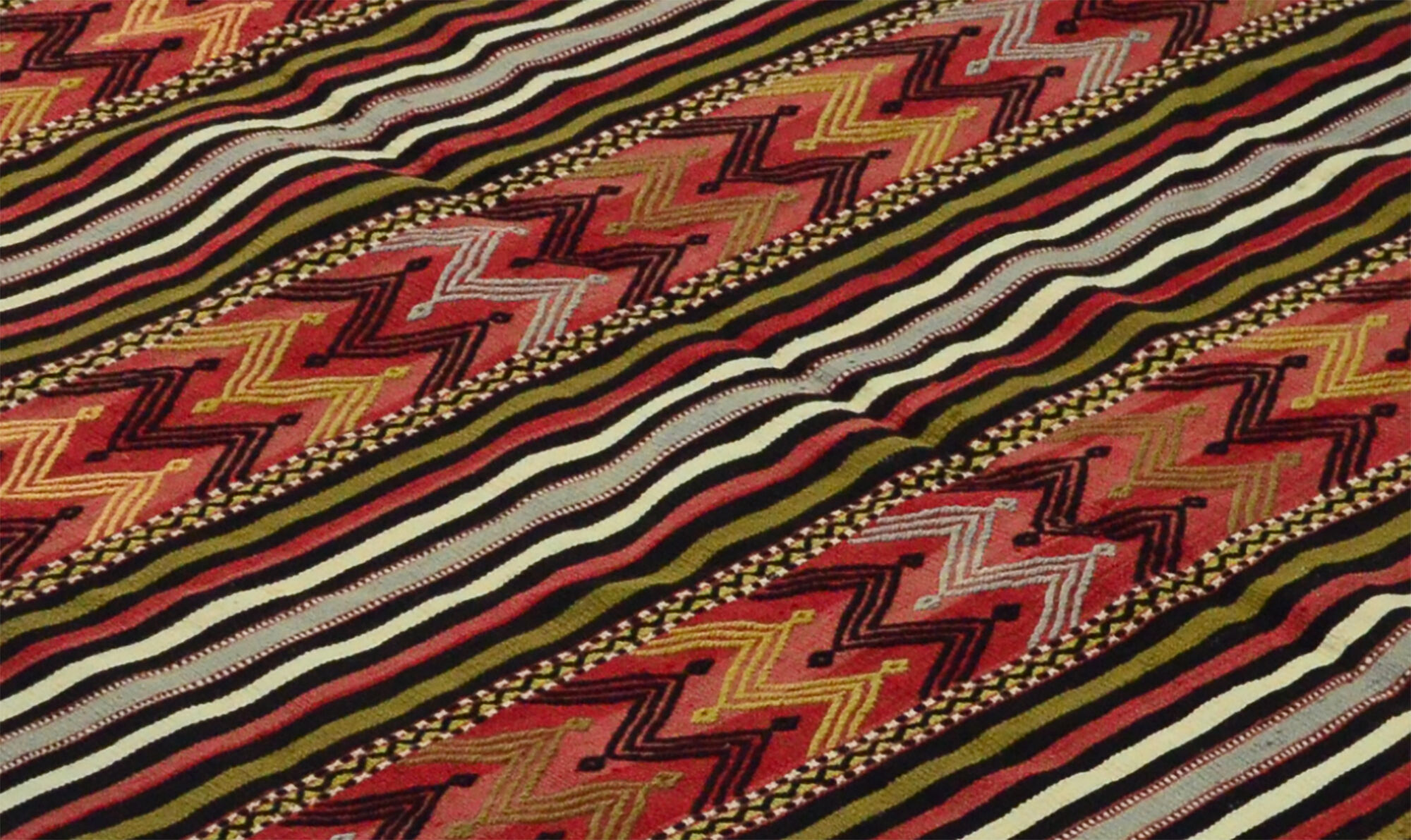 Anatolian handmade kilim rug 280 cm x 147 cm