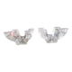 Val Saint Lambert - Pair of 4-light crystal candlesticks - modern design