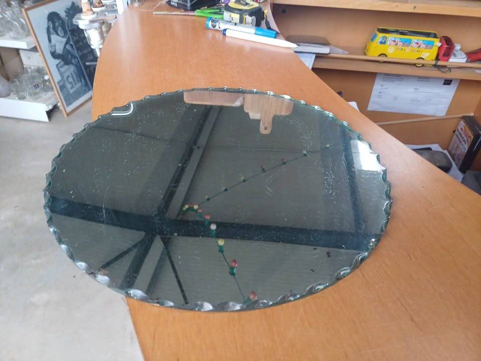 Antique beveled mirror