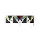 Mid-Century Style Italian Sideboard Made of Wood Brass and Colored Glass