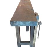 Old carpenter's workbench for furniture making.