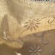 Drap 2 places BL lin neuf fleurs pastilles