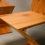 Zig Zag Chair after Gerrit Rietveld in solid Pine