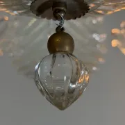 Venetian Art Deco chandelier made of Murano glass, circa 1930.