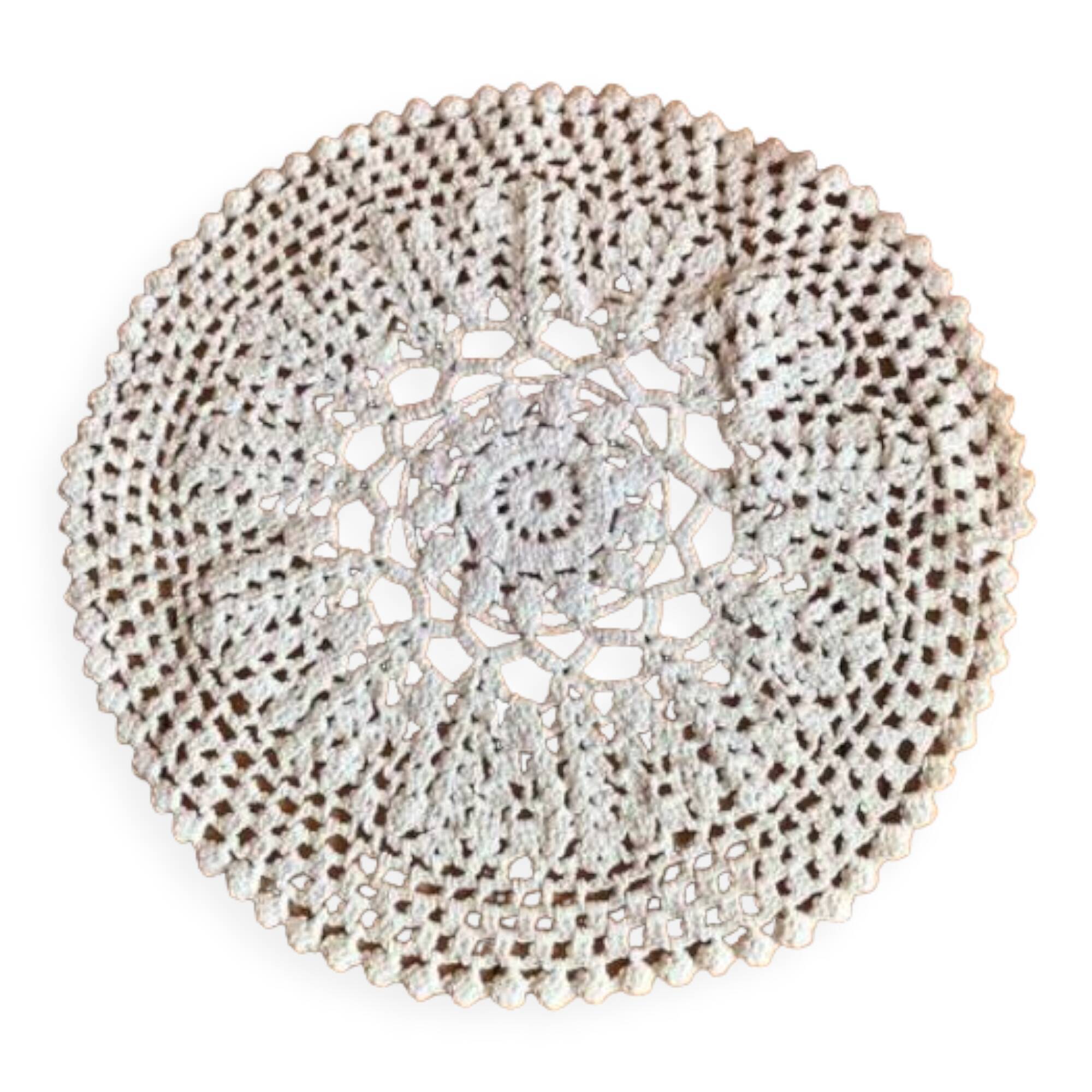 Placemat absolutely superb 23 cm crocheted by hand