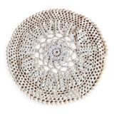Napperon absolument superbe 23 cm crocheté à la main