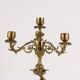 Antique candelabrum in bronze and black marble, Europe, 19th century.